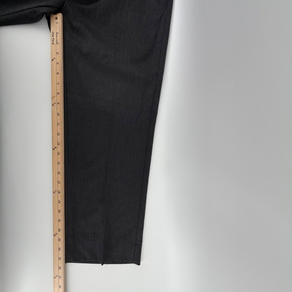 Murano Zac Fit Flat Front Relaxed Hip Straight Leg Pants Mens 32x34 Charcoal - Picture 10 of 14